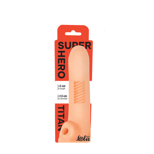 Penis sleeve Super Hero Titan Beige