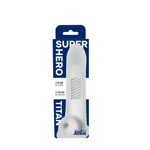 Penis sleeve Super Hero Titan White