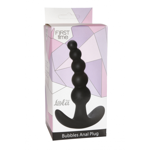 Bubbles Anal Plug Black
