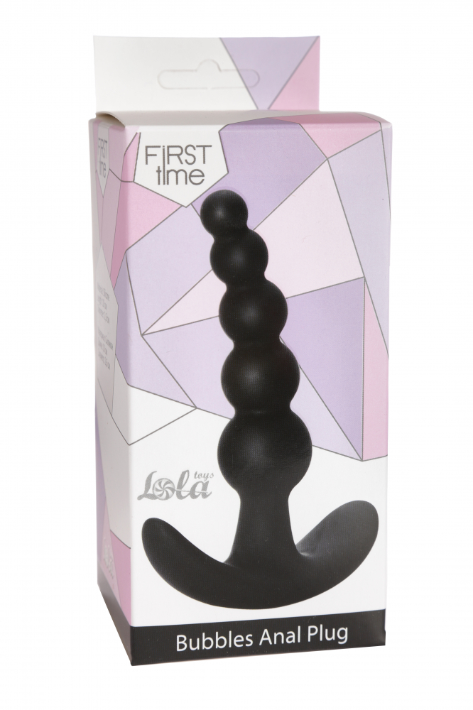 Bubbles Anal Plug Black
