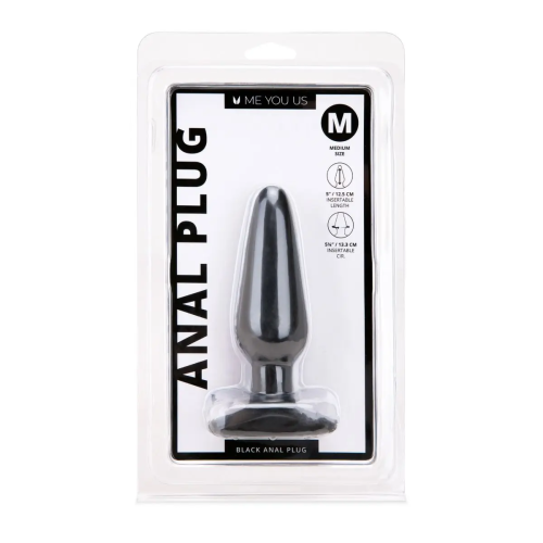 Me You Us Black Medium Anal Plug