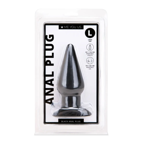 Me You Us Black Large Anal Plug