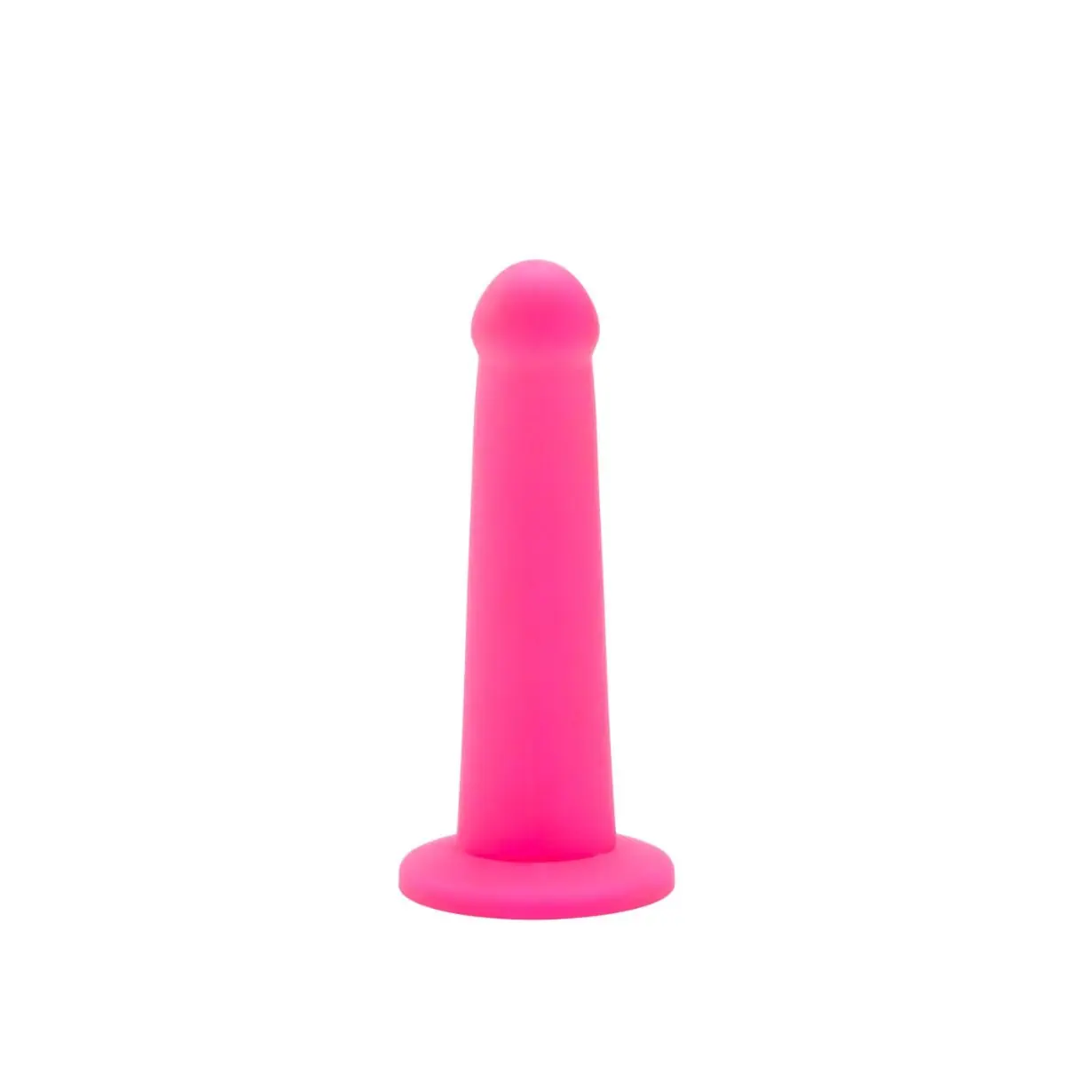 Me You Us 7" Pink Curved Silicone Dildo - Image 4