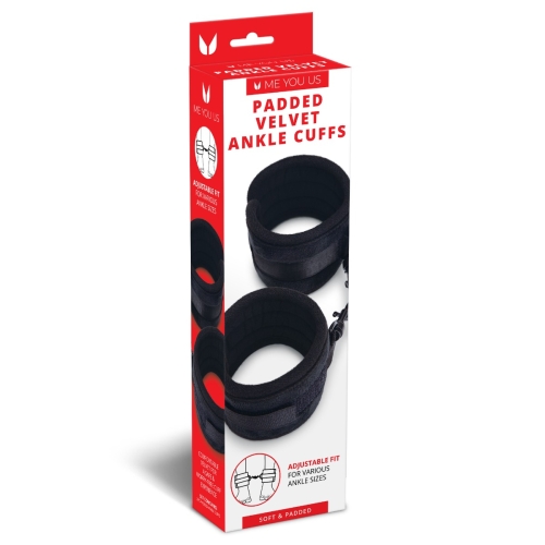 Me You Us Padded Velvet Ankle Cuffs