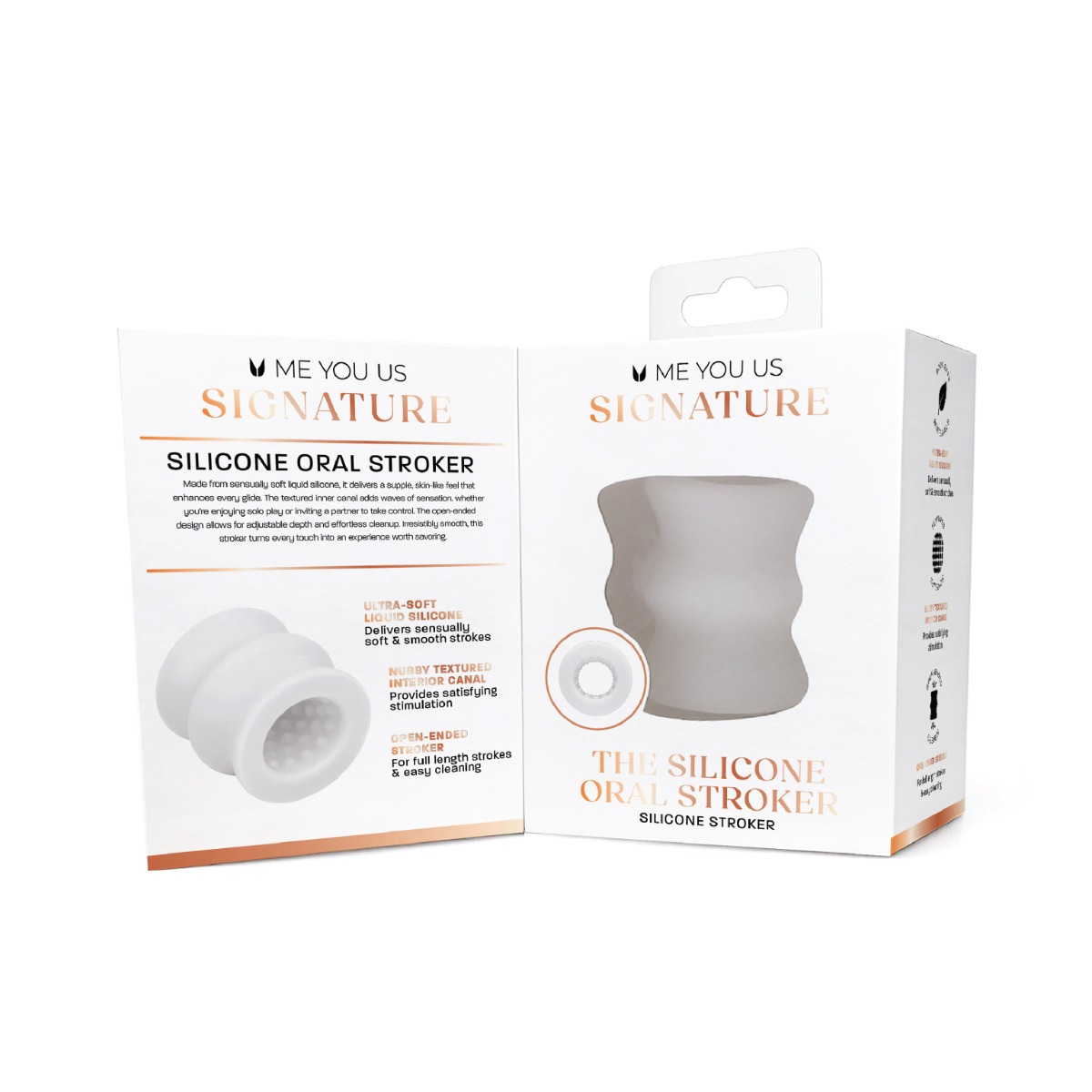 Me You Us Signature The Silicone Oral Stroker Clear - Image 2