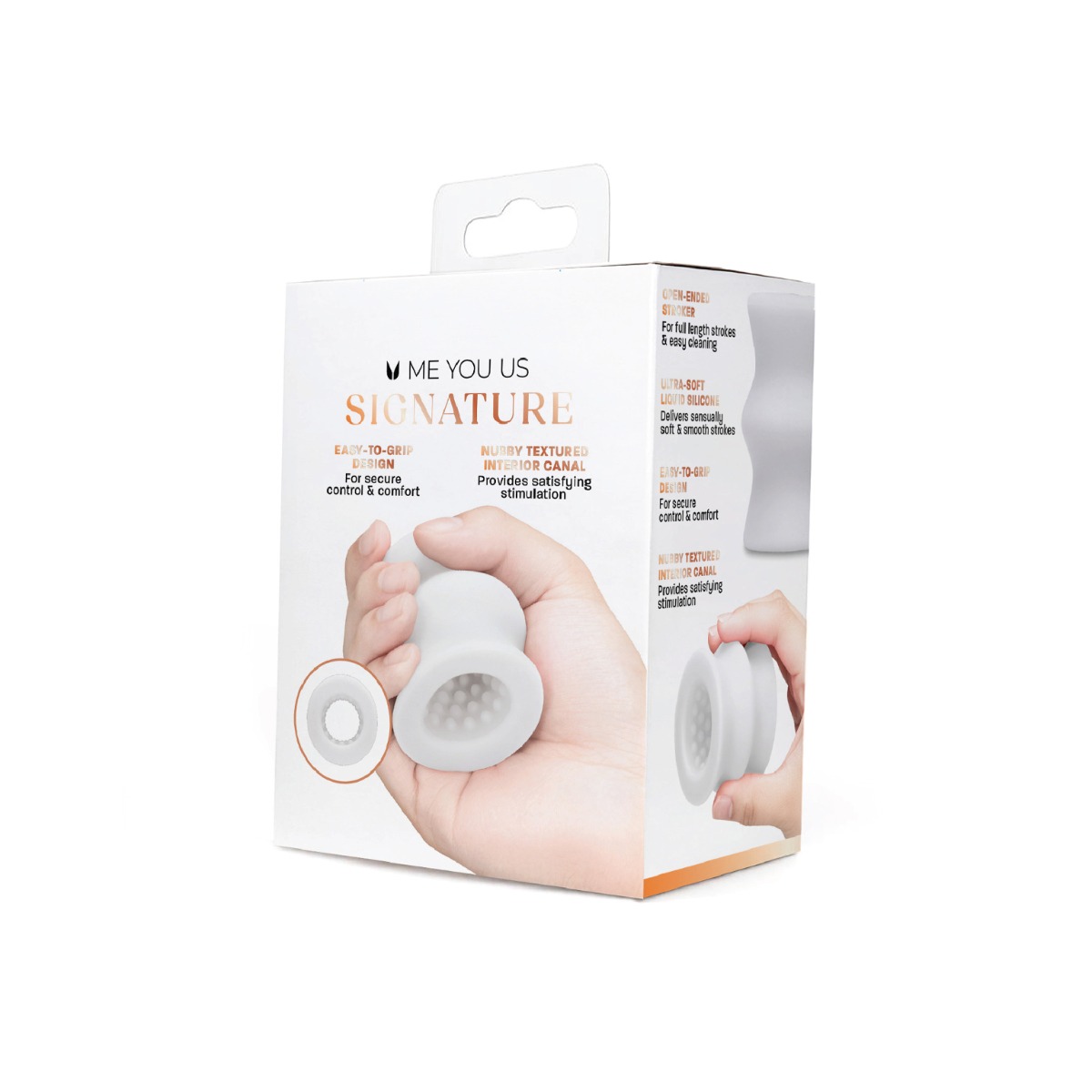 Me You Us Signature The Silicone Oral Stroker Clear - Image 9