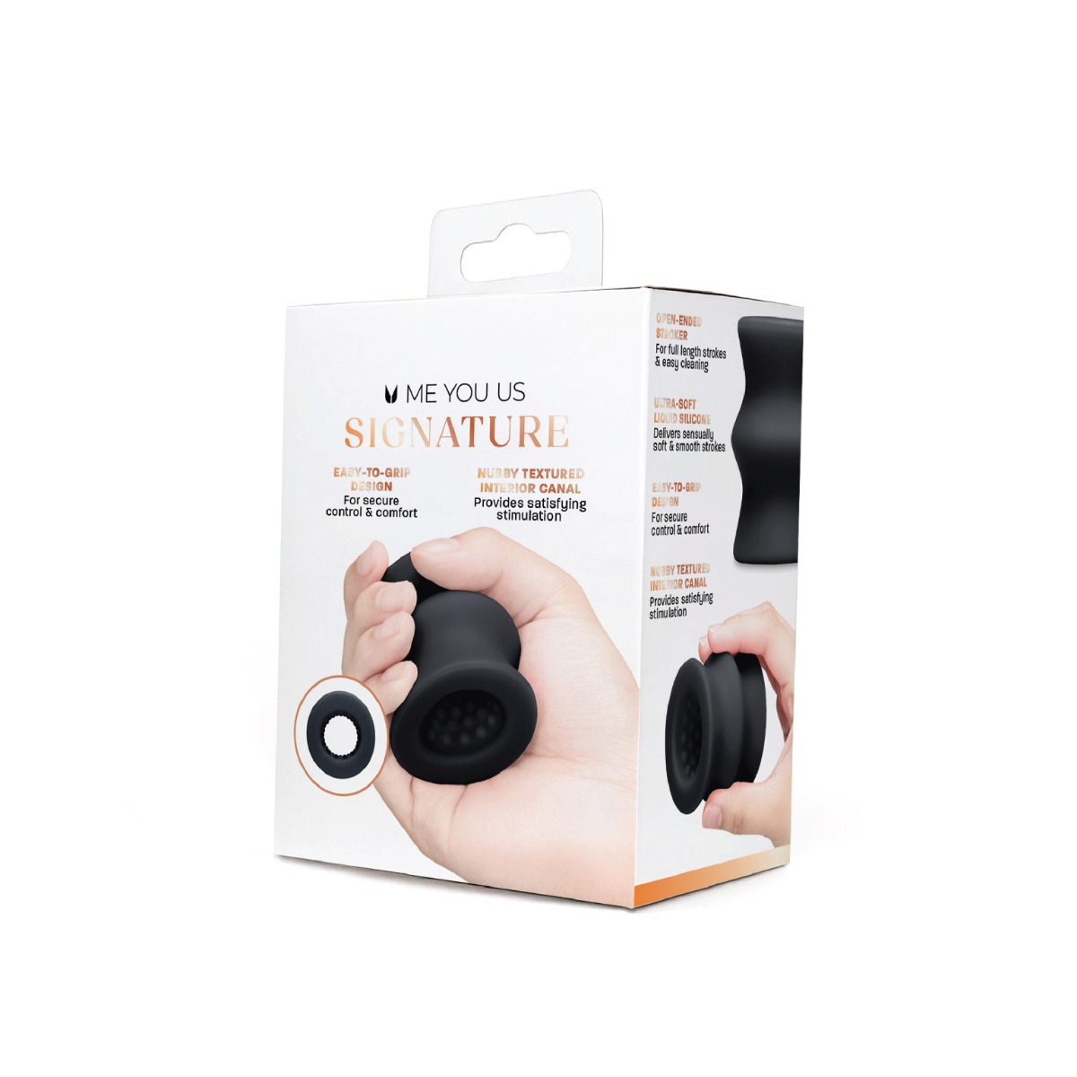 Me You Us Signature The Silicone Oral Stroker Black - Image 6