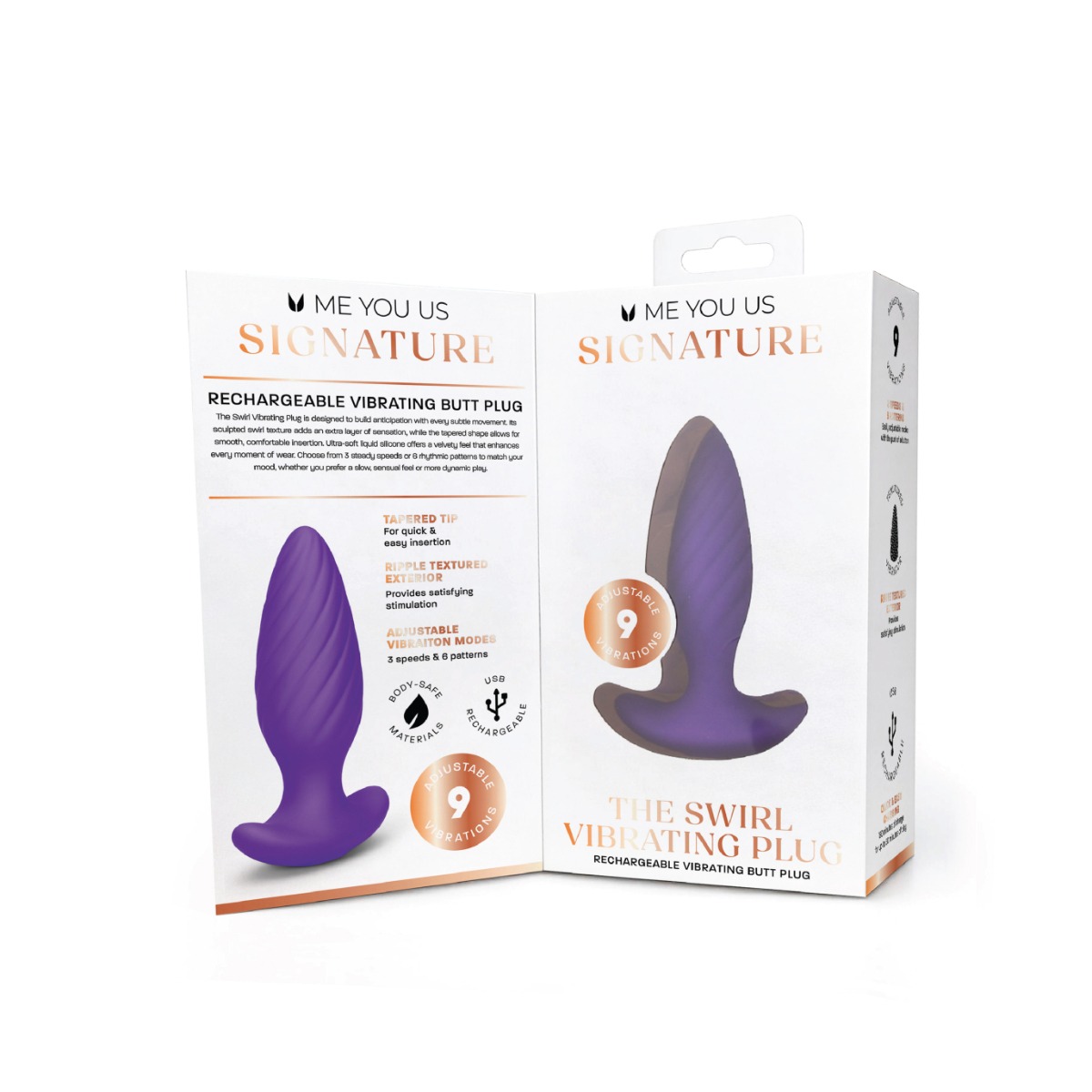 Me You Us Signature The Swirl Vibrating Plug - Image 2