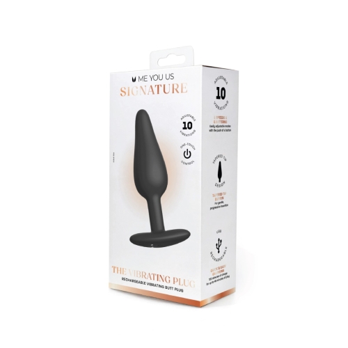Me You Us Signature The Vibrating Plug Black