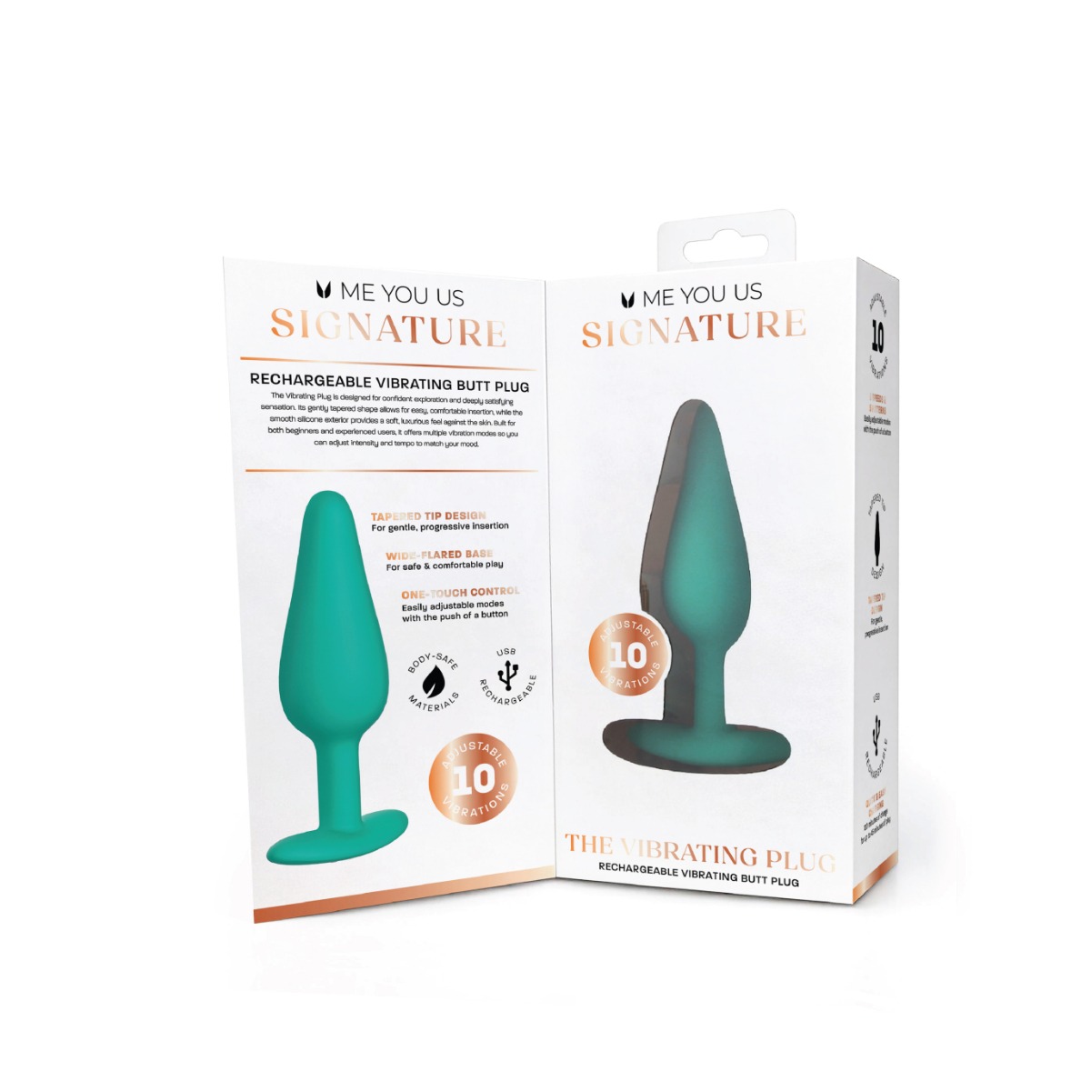 Me You Us Signature The Vibrating Plug Teal - Image 2
